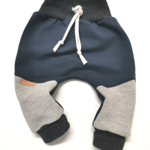 Baggy hlače "RIBB" - sivomodra