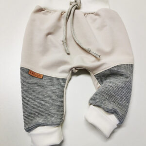 Baggy hlače "RIBB" - slonokoščena