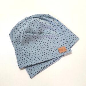 Prehodna kapa - srebrne pikice modra