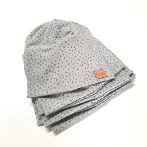 Prehodna kapa - srebrne pikice siva