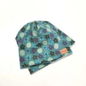 Prehodna kapa - turkizne rožice