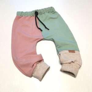 Baggy hlače "PUZZLE" - roza mint