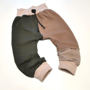 Baggy hlače "PUZZLE" - olivno rjava