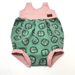 Romper - levčki zelena